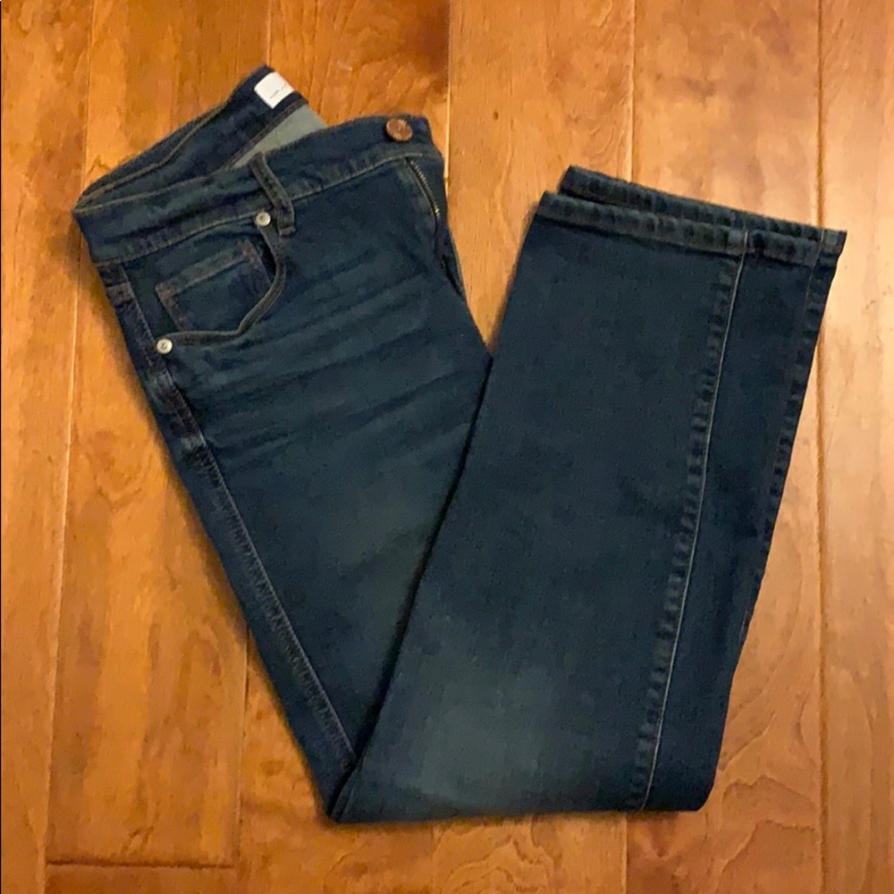 Loft straight cropped jeans size 27